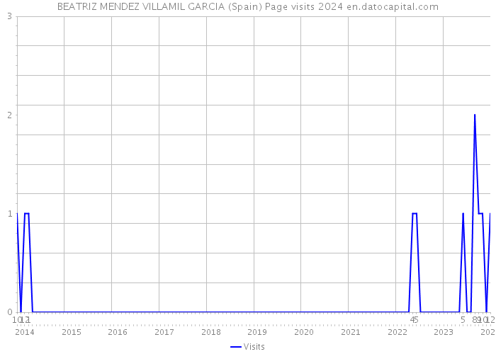 BEATRIZ MENDEZ VILLAMIL GARCIA (Spain) Page visits 2024 