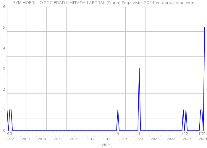 RYM HORRILLO SOCIEDAD LIMITADA LABORAL (Spain) Page visits 2024 