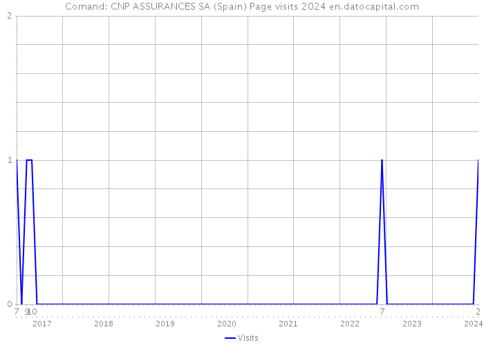 Comand: CNP ASSURANCES SA (Spain) Page visits 2024 