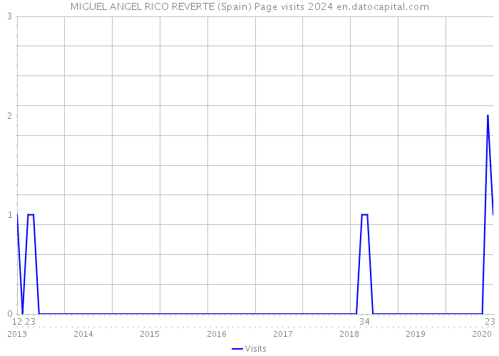 MIGUEL ANGEL RICO REVERTE (Spain) Page visits 2024 