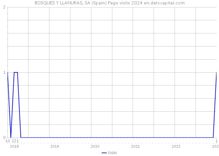 BOSQUES Y LLANURAS, SA (Spain) Page visits 2024 