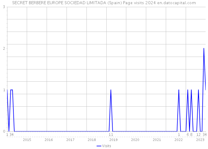 SECRET BERBERE EUROPE SOCIEDAD LIMITADA (Spain) Page visits 2024 