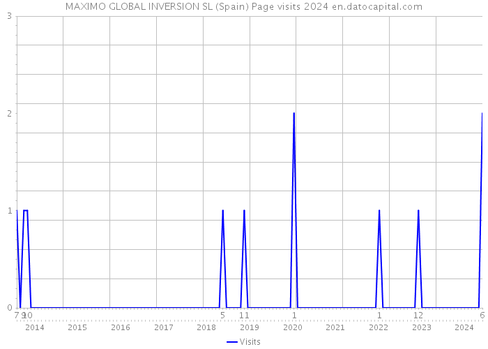 MAXIMO GLOBAL INVERSION SL (Spain) Page visits 2024 