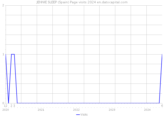 JENNIE SLEEP (Spain) Page visits 2024 