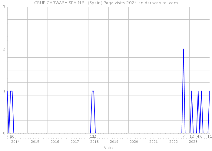 GRUP CARWASH SPAIN SL (Spain) Page visits 2024 