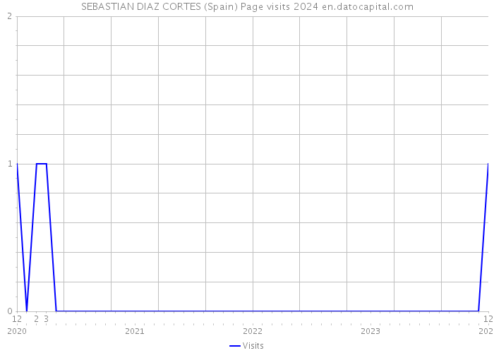 SEBASTIAN DIAZ CORTES (Spain) Page visits 2024 
