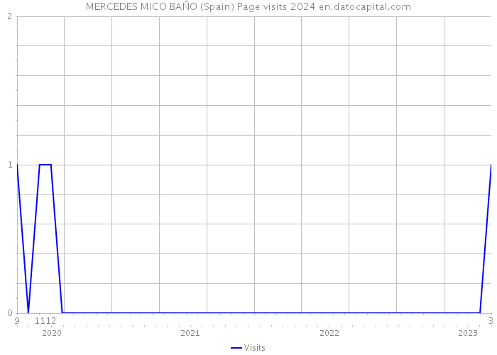 MERCEDES MICO BAÑO (Spain) Page visits 2024 