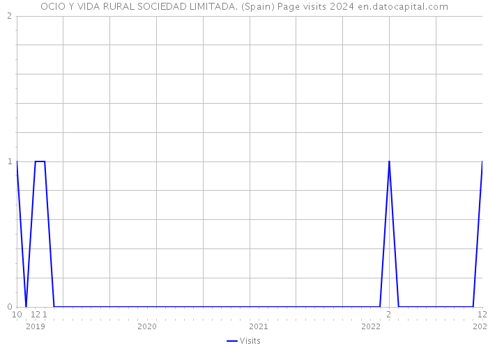 OCIO Y VIDA RURAL SOCIEDAD LIMITADA. (Spain) Page visits 2024 