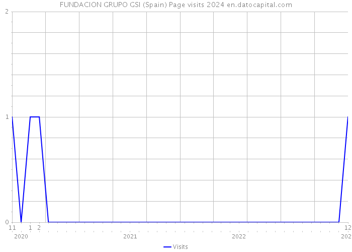 FUNDACION GRUPO GSI (Spain) Page visits 2024 