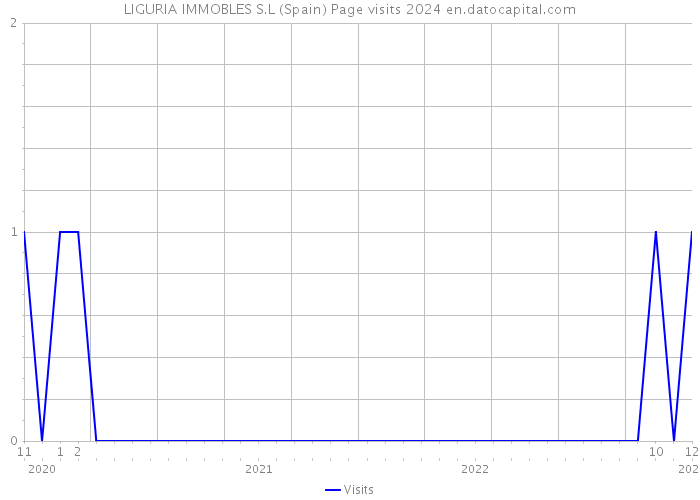 LIGURIA IMMOBLES S.L (Spain) Page visits 2024 