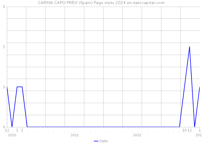 CARINA CAPO PREVI (Spain) Page visits 2024 