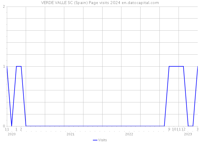 VERDE VALLE SC (Spain) Page visits 2024 