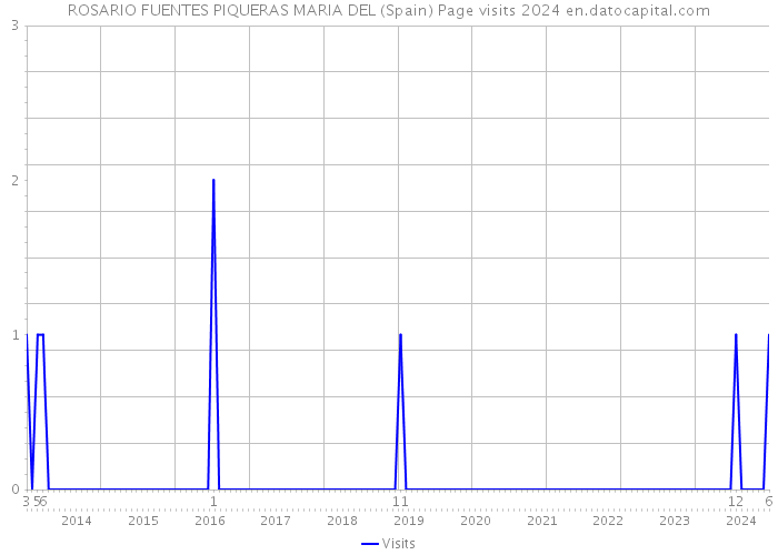 ROSARIO FUENTES PIQUERAS MARIA DEL (Spain) Page visits 2024 