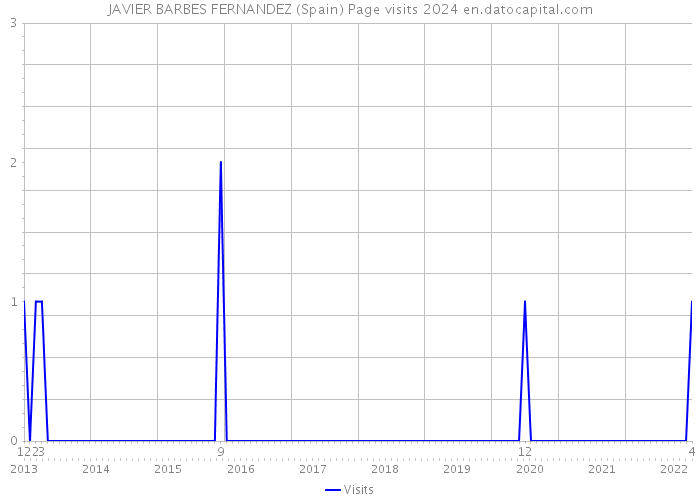 JAVIER BARBES FERNANDEZ (Spain) Page visits 2024 