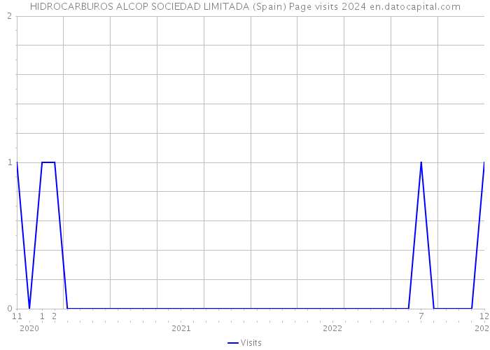 HIDROCARBUROS ALCOP SOCIEDAD LIMITADA (Spain) Page visits 2024 