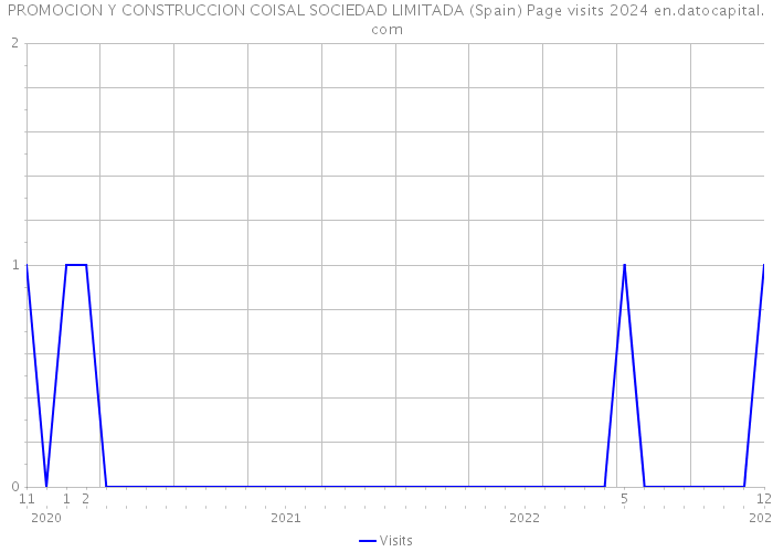 PROMOCION Y CONSTRUCCION COISAL SOCIEDAD LIMITADA (Spain) Page visits 2024 