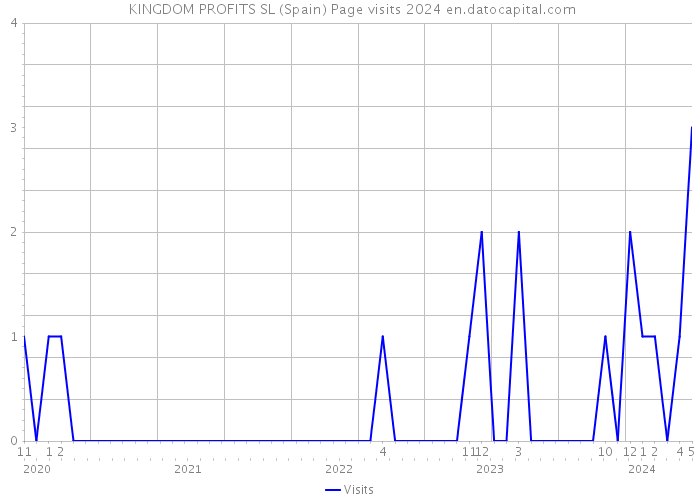  KINGDOM PROFITS SL (Spain) Page visits 2024 