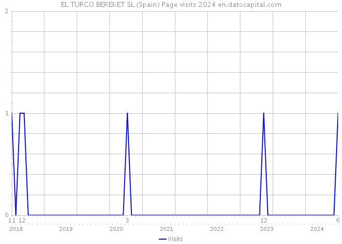 EL TURCO BEREKET SL (Spain) Page visits 2024 