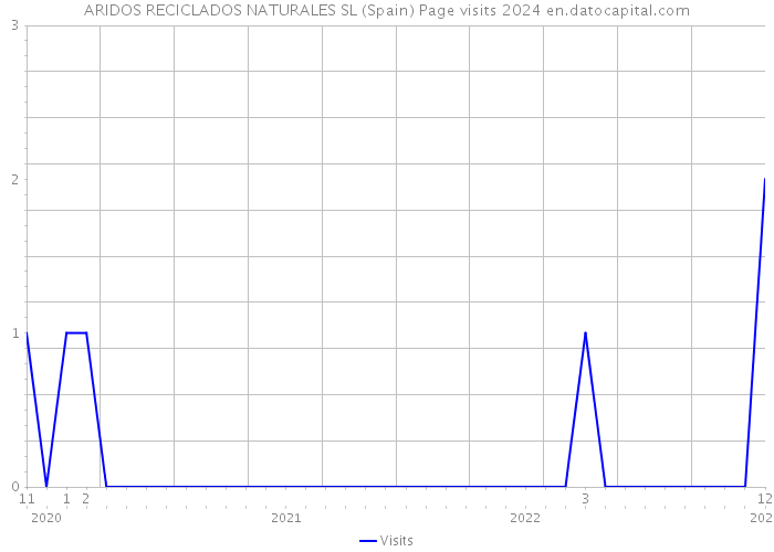 ARIDOS RECICLADOS NATURALES SL (Spain) Page visits 2024 