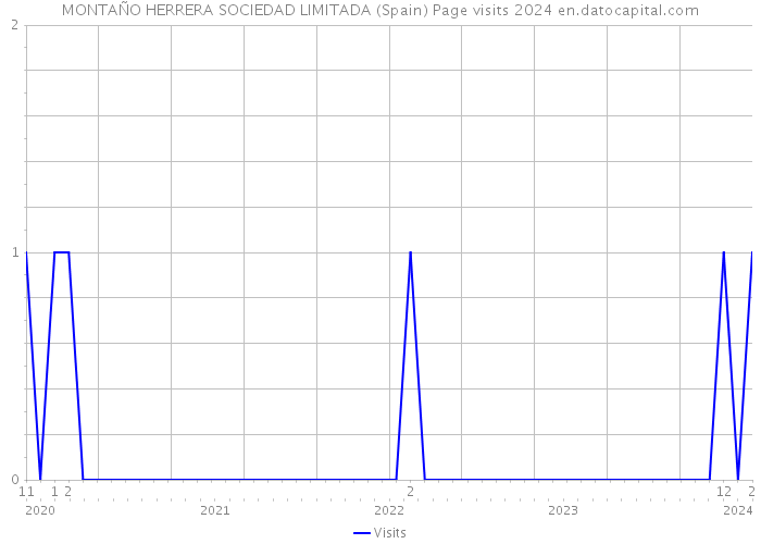 MONTAÑO HERRERA SOCIEDAD LIMITADA (Spain) Page visits 2024 