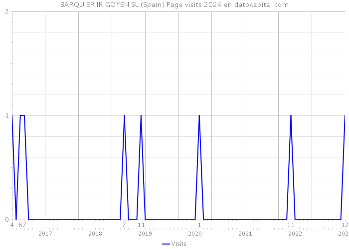 BARQUIER IRIGOYEN SL (Spain) Page visits 2024 
