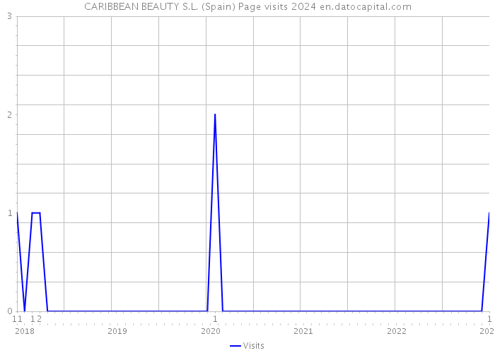 CARIBBEAN BEAUTY S.L. (Spain) Page visits 2024 
