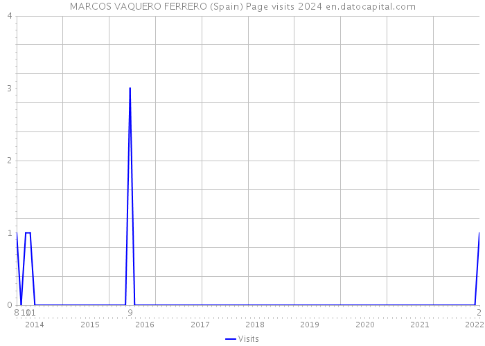 MARCOS VAQUERO FERRERO (Spain) Page visits 2024 