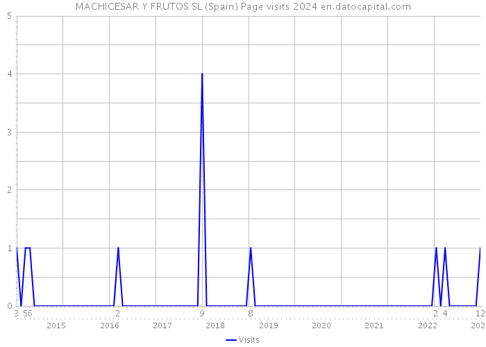 MACHICESAR Y FRUTOS SL (Spain) Page visits 2024 