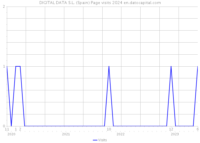 DIGITAL DATA S.L. (Spain) Page visits 2024 