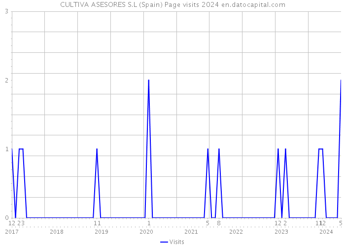 CULTIVA ASESORES S.L (Spain) Page visits 2024 