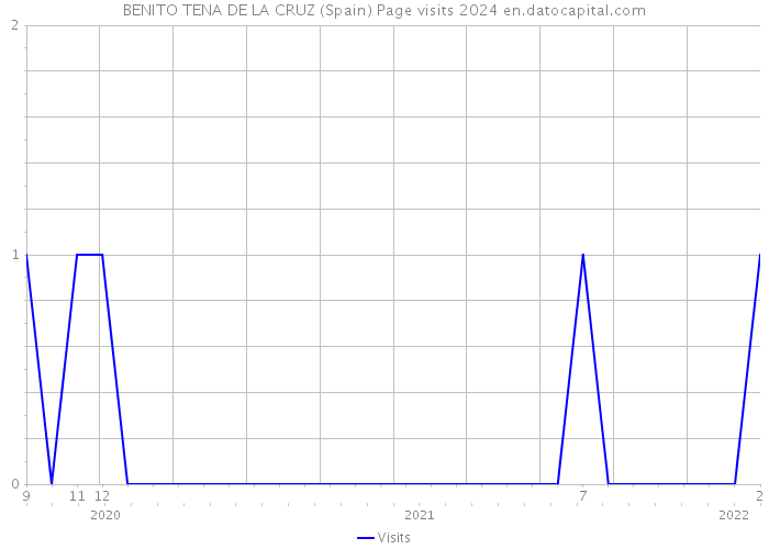 BENITO TENA DE LA CRUZ (Spain) Page visits 2024 