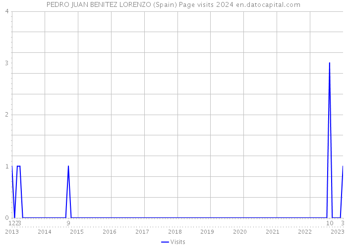 PEDRO JUAN BENITEZ LORENZO (Spain) Page visits 2024 