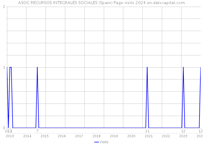 ASOC RECURSOS INTEGRALES SOCIALES (Spain) Page visits 2024 