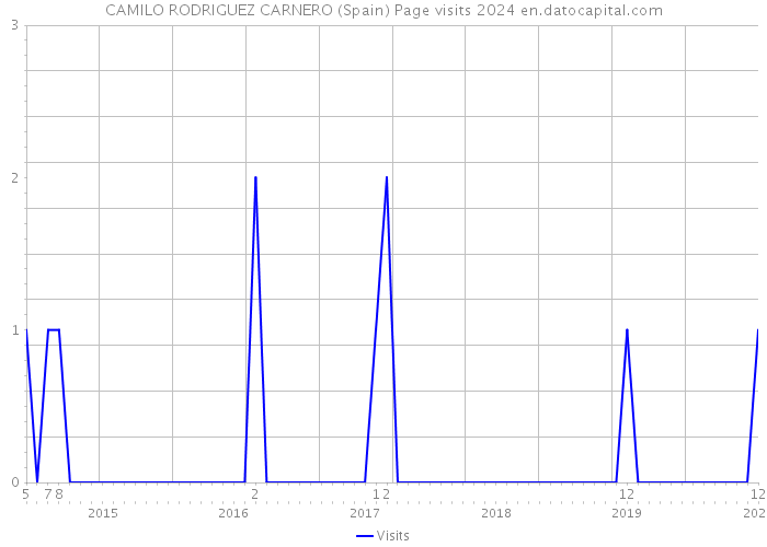 CAMILO RODRIGUEZ CARNERO (Spain) Page visits 2024 