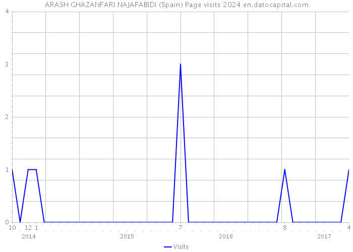 ARASH GHAZANFARI NAJAFABIDI (Spain) Page visits 2024 