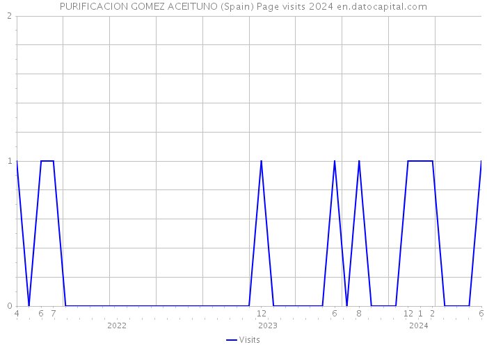 PURIFICACION GOMEZ ACEITUNO (Spain) Page visits 2024 