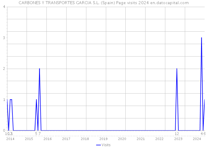 CARBONES Y TRANSPORTES GARCIA S.L. (Spain) Page visits 2024 