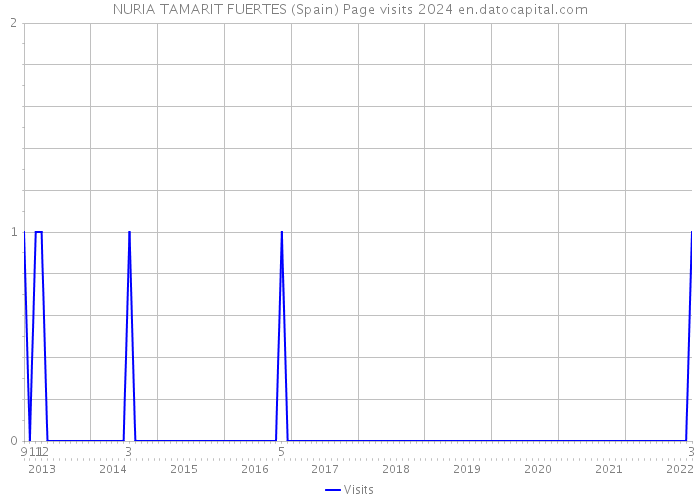NURIA TAMARIT FUERTES (Spain) Page visits 2024 