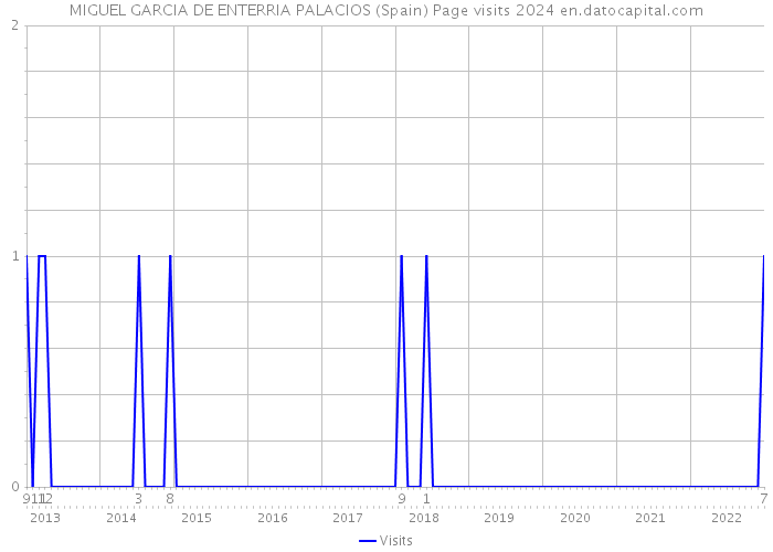 MIGUEL GARCIA DE ENTERRIA PALACIOS (Spain) Page visits 2024 