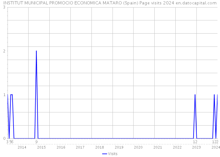 INSTITUT MUNICIPAL PROMOCIO ECONOMICA MATARO (Spain) Page visits 2024 