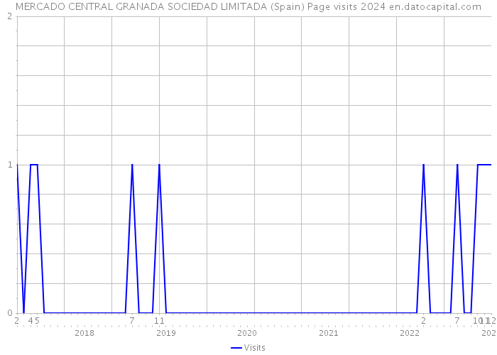 MERCADO CENTRAL GRANADA SOCIEDAD LIMITADA (Spain) Page visits 2024 