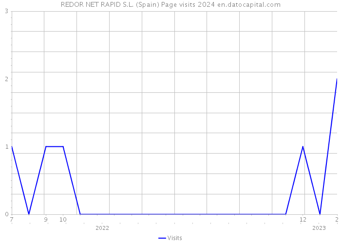 REDOR NET RAPID S.L. (Spain) Page visits 2024 