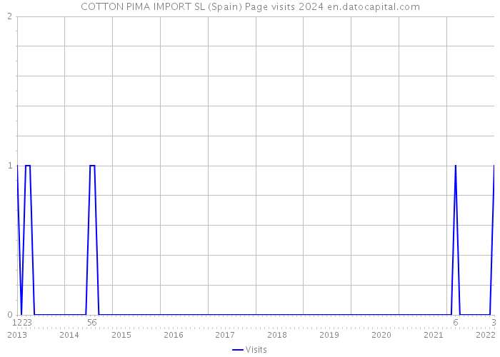 COTTON PIMA IMPORT SL (Spain) Page visits 2024 