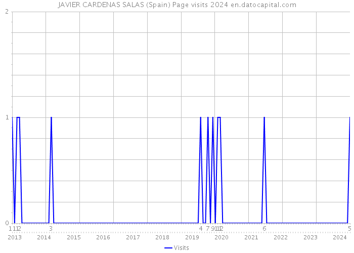 JAVIER CARDENAS SALAS (Spain) Page visits 2024 
