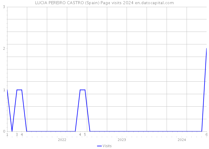 LUCIA PEREIRO CASTRO (Spain) Page visits 2024 