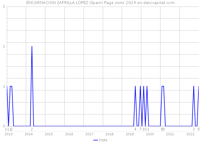 ENCARNACION ZAFRILLA LOPEZ (Spain) Page visits 2024 