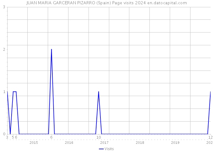 JUAN MARIA GARCERAN PIZARRO (Spain) Page visits 2024 