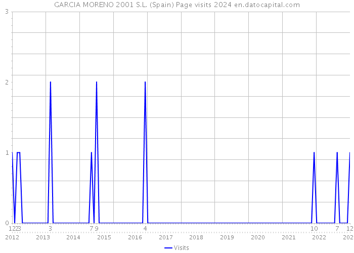 GARCIA MORENO 2001 S.L. (Spain) Page visits 2024 