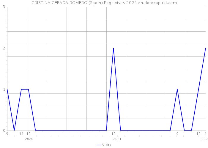 CRISTINA CEBADA ROMERO (Spain) Page visits 2024 