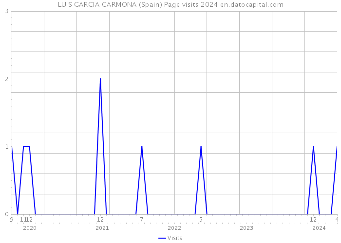 LUIS GARCIA CARMONA (Spain) Page visits 2024 